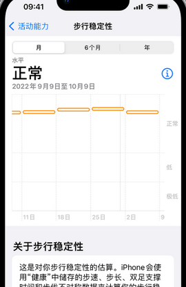 仁布iPhone手机维修如何在iPhone开启'步行稳定性通知'