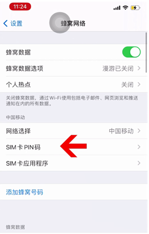 仁布苹果14维修网分享如何给iPhone14的SIM卡设置密码 