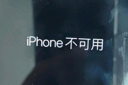 仁布苹果服务网点分享锁屏界面显示“iPhone 不可用”如何解决 