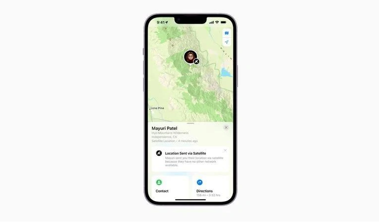 仁布苹果14维修分享iPhone14系列中 FindMy功能通过卫星分享位置方法教程 