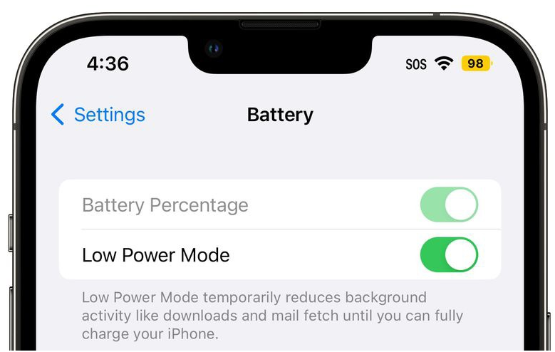 仁布苹果手机维修分享iOS 16 Beta 6电池百分比显示和Beta 5有什么不同 