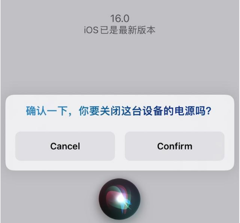 仁布苹果手机维修分享iOS 16 Beta5为什么要取消Siri语音关机功能 