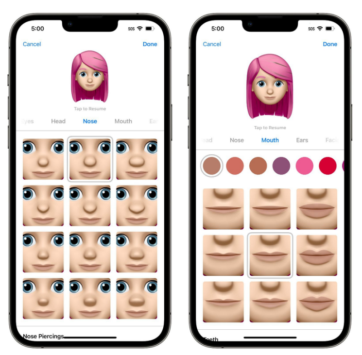 仁布苹果手机维修分享​iOS 16中的拟我表情有了哪些变化和升级 