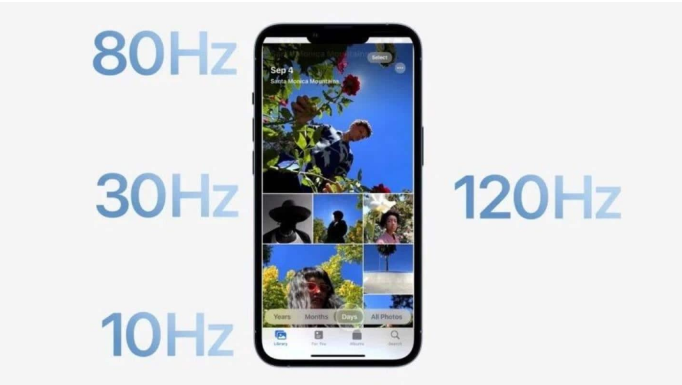 仁布苹果14维修分享iPhone 14有高刷吗 