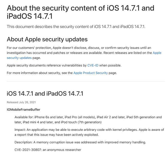 仁布苹果手机维修分享iOS 14.7.1 正式版更新内容及升级方法 